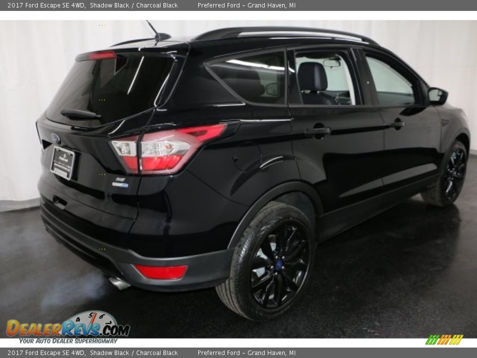 2017 Ford Escape SE 4WD Shadow Black / Charcoal Black Photo #8