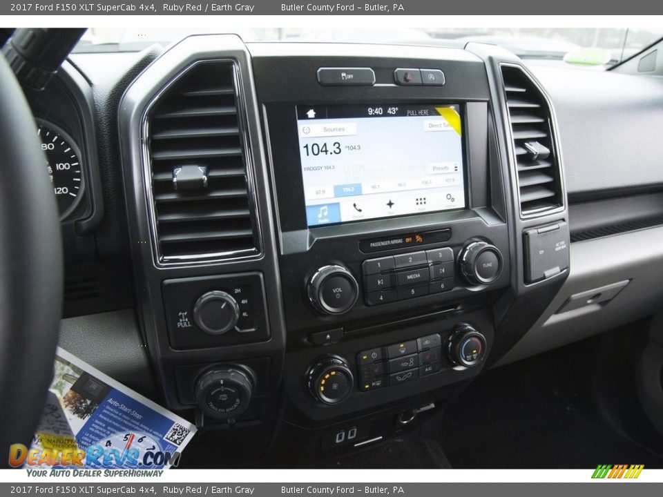 2017 Ford F150 XLT SuperCab 4x4 Ruby Red / Earth Gray Photo #11