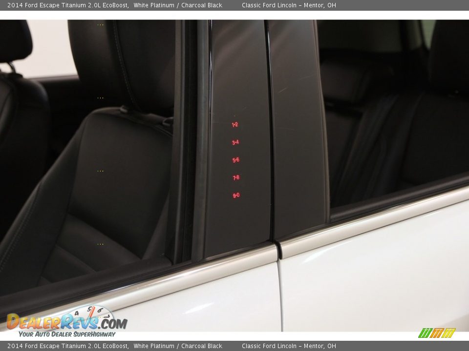 2014 Ford Escape Titanium 2.0L EcoBoost White Platinum / Charcoal Black Photo #4