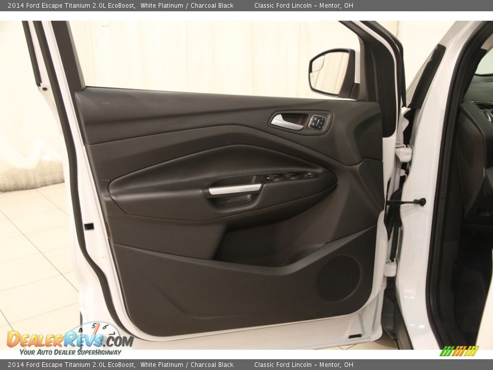 2014 Ford Escape Titanium 2.0L EcoBoost White Platinum / Charcoal Black Photo #5