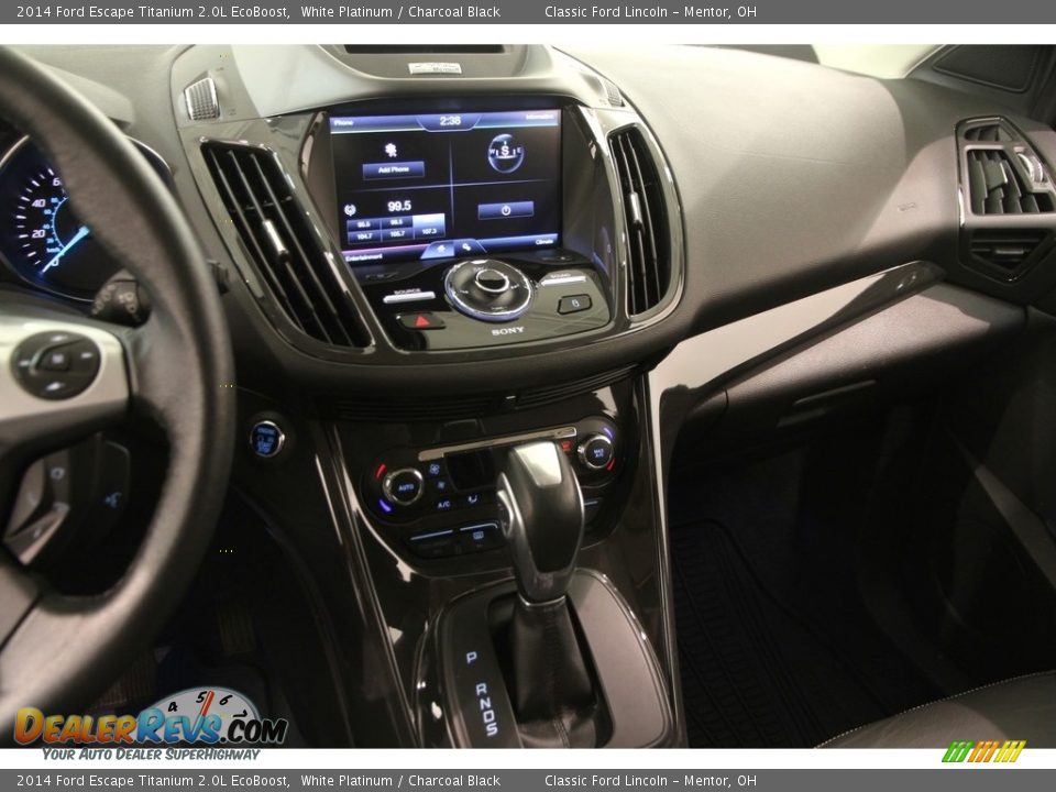 2014 Ford Escape Titanium 2.0L EcoBoost White Platinum / Charcoal Black Photo #9
