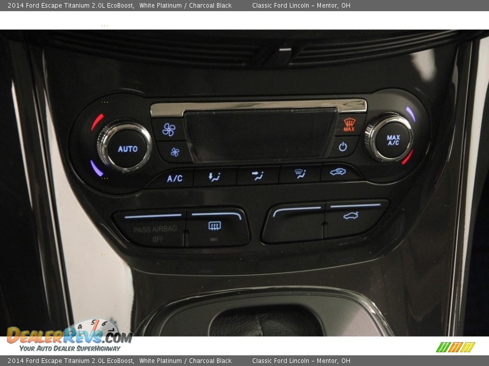 2014 Ford Escape Titanium 2.0L EcoBoost White Platinum / Charcoal Black Photo #13