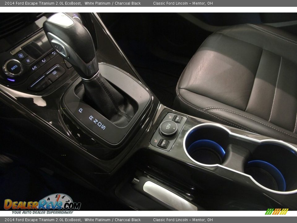 2014 Ford Escape Titanium 2.0L EcoBoost White Platinum / Charcoal Black Photo #14