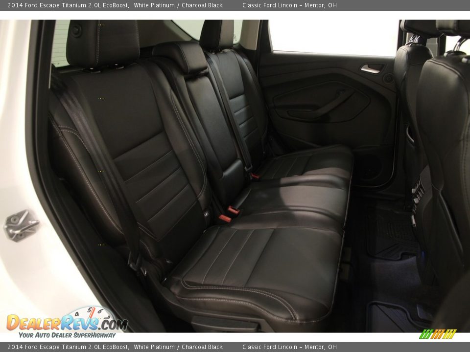 2014 Ford Escape Titanium 2.0L EcoBoost White Platinum / Charcoal Black Photo #16