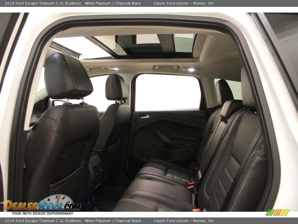 2014 Ford Escape Titanium 2.0L EcoBoost White Platinum / Charcoal Black Photo #17