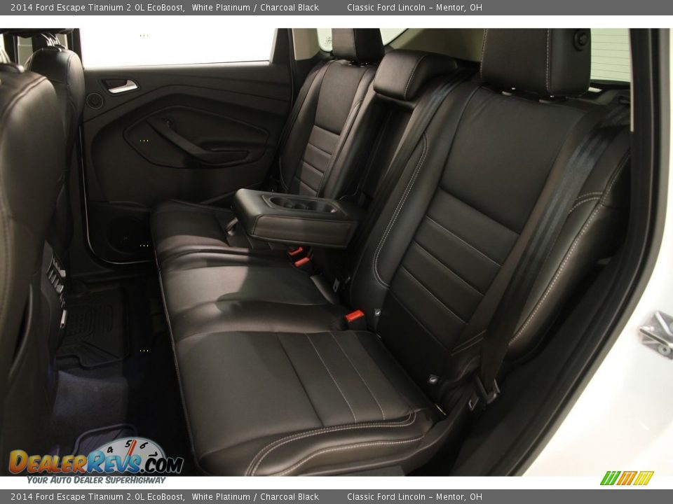 2014 Ford Escape Titanium 2.0L EcoBoost White Platinum / Charcoal Black Photo #19