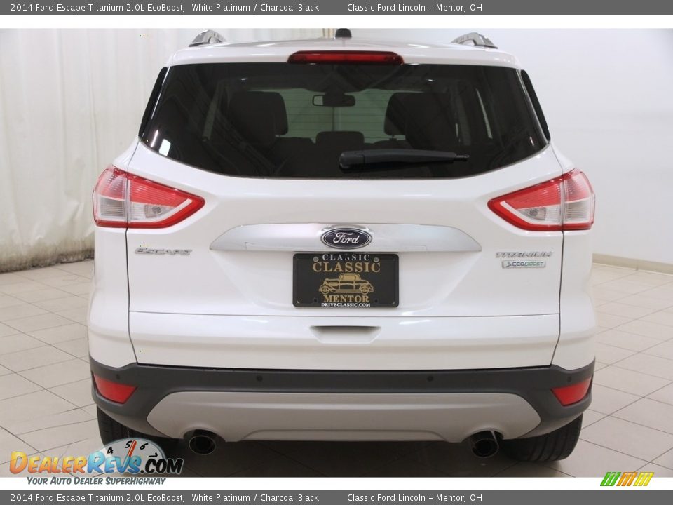 2014 Ford Escape Titanium 2.0L EcoBoost White Platinum / Charcoal Black Photo #20