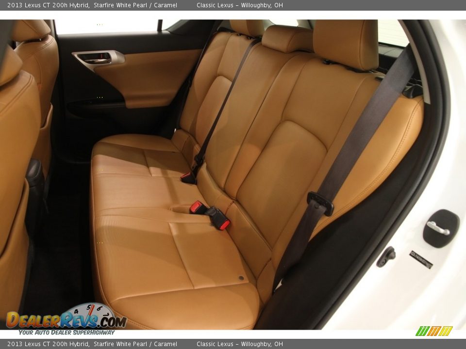 2013 Lexus CT 200h Hybrid Starfire White Pearl / Caramel Photo #14