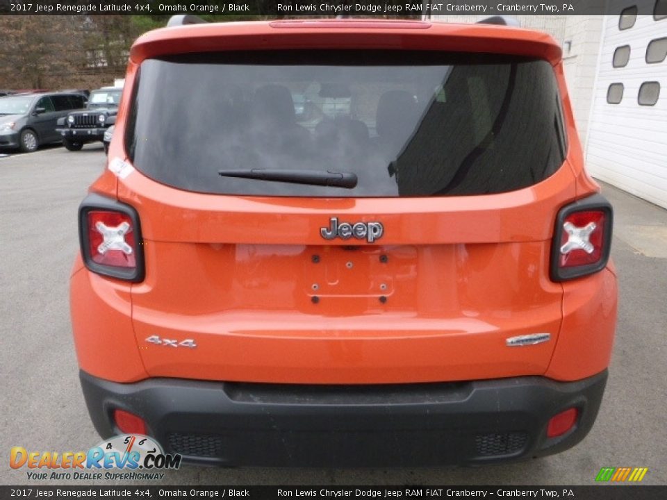 2017 Jeep Renegade Latitude 4x4 Omaha Orange / Black Photo #4