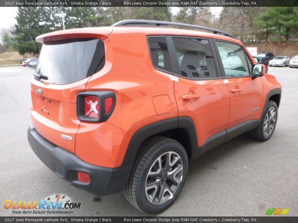 2017 Jeep Renegade Latitude 4x4 Omaha Orange / Black Photo #5