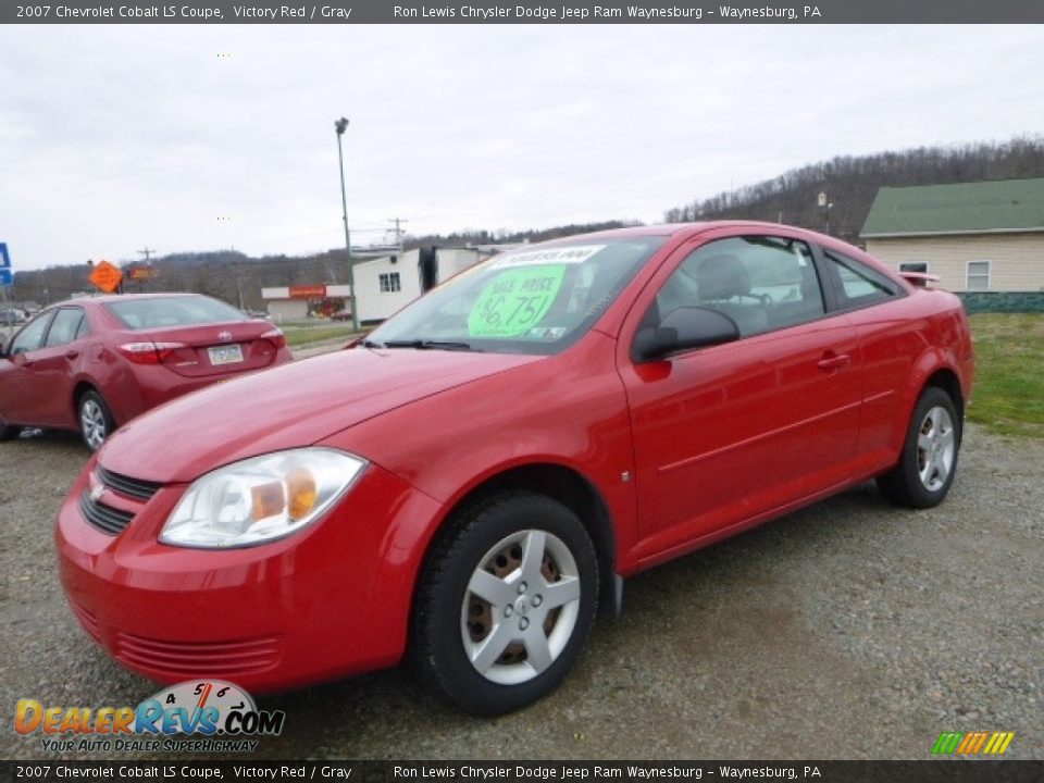 2007 Chevrolet Cobalt LS Coupe Victory Red / Gray Photo #1