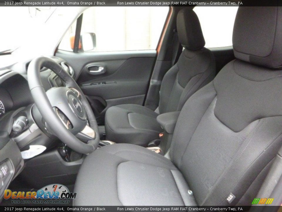 2017 Jeep Renegade Latitude 4x4 Omaha Orange / Black Photo #17