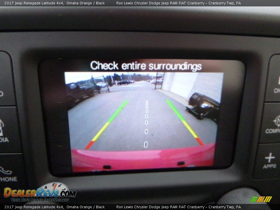 2017 Jeep Renegade Latitude 4x4 Omaha Orange / Black Photo #19