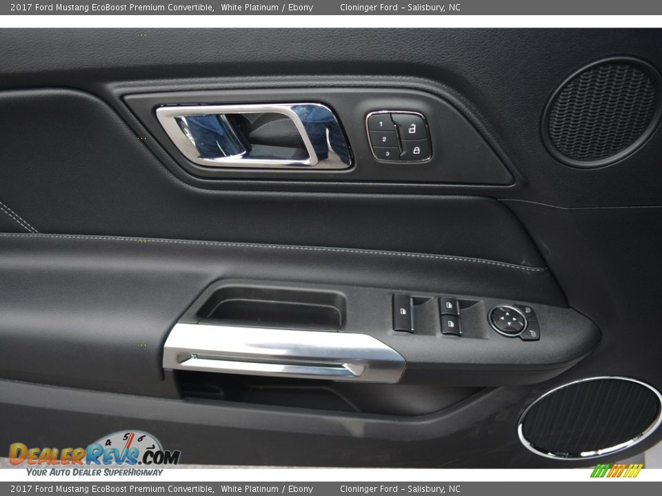 2017 Ford Mustang EcoBoost Premium Convertible White Platinum / Ebony Photo #5