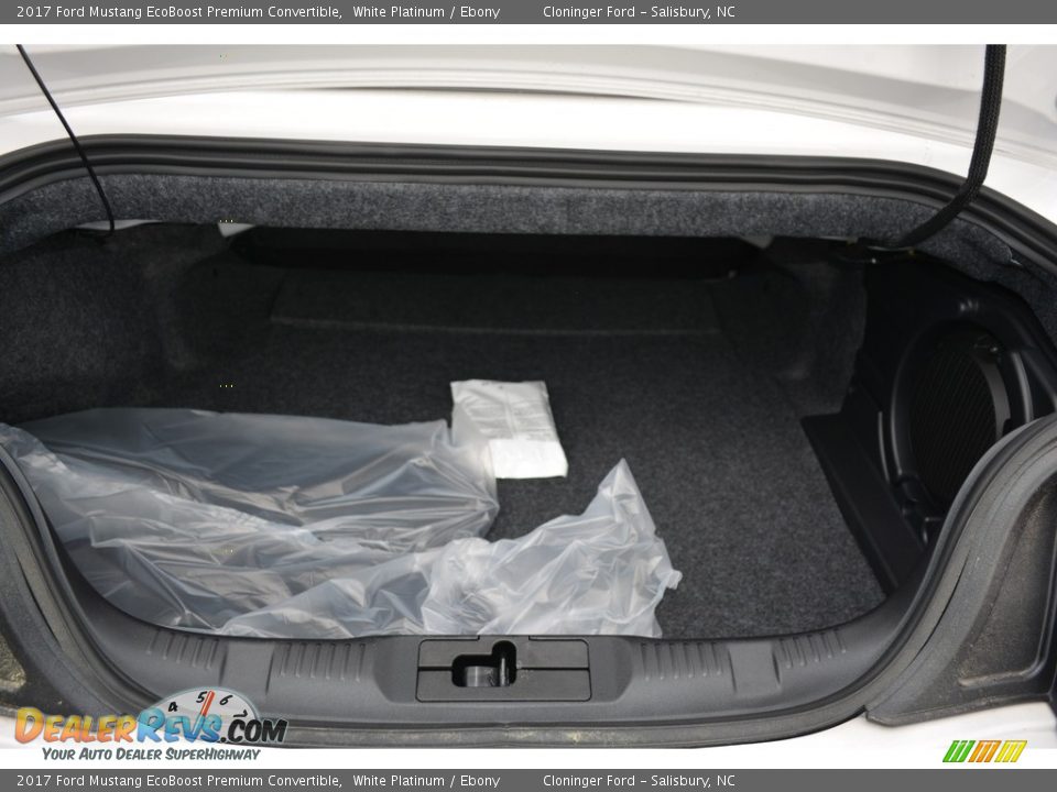 2017 Ford Mustang EcoBoost Premium Convertible White Platinum / Ebony Photo #8