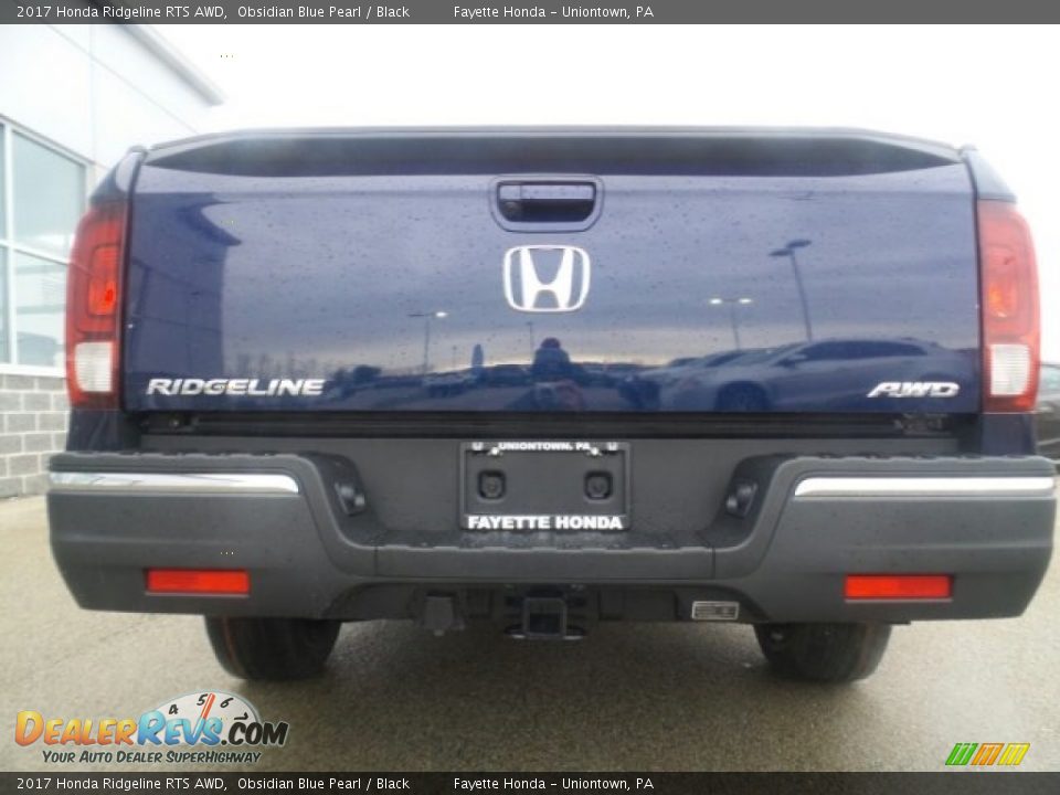 2017 Honda Ridgeline RTS AWD Obsidian Blue Pearl / Black Photo #7