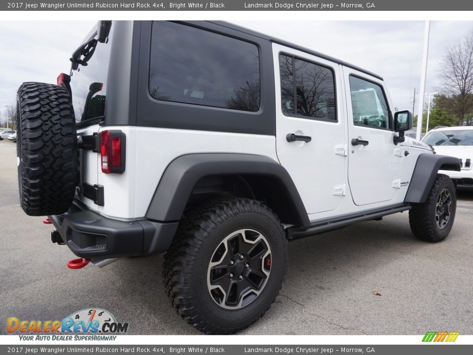 2017 Jeep Wrangler Unlimited Rubicon Hard Rock 4x4 Bright White / Black Photo #3