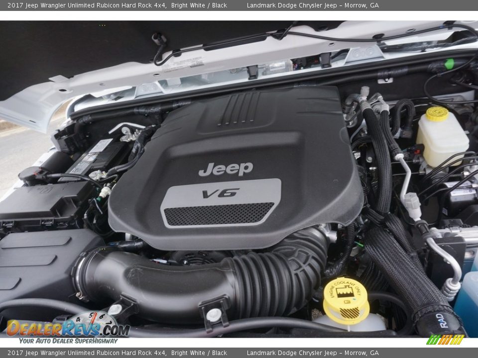 2017 Jeep Wrangler Unlimited Rubicon Hard Rock 4x4 Bright White / Black Photo #5