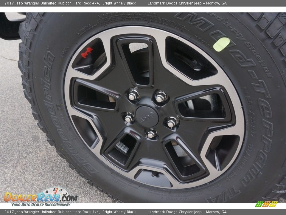 2017 Jeep Wrangler Unlimited Rubicon Hard Rock 4x4 Bright White / Black Photo #7