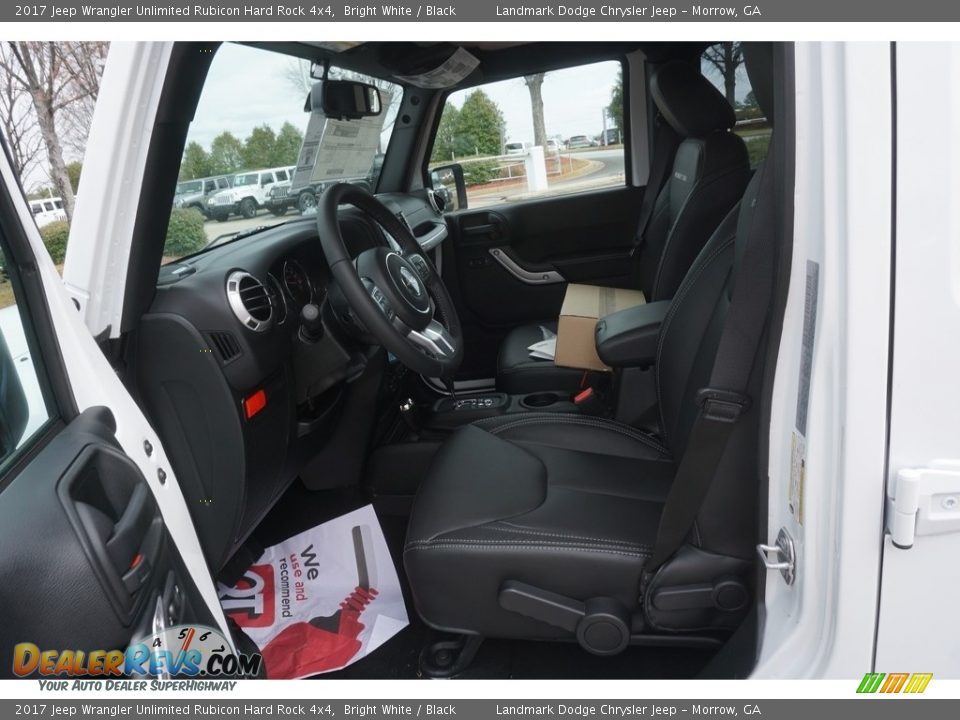 2017 Jeep Wrangler Unlimited Rubicon Hard Rock 4x4 Bright White / Black Photo #8