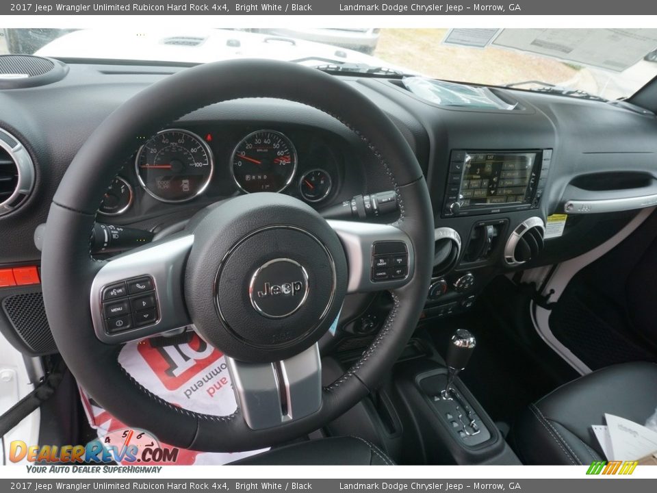 2017 Jeep Wrangler Unlimited Rubicon Hard Rock 4x4 Bright White / Black Photo #9