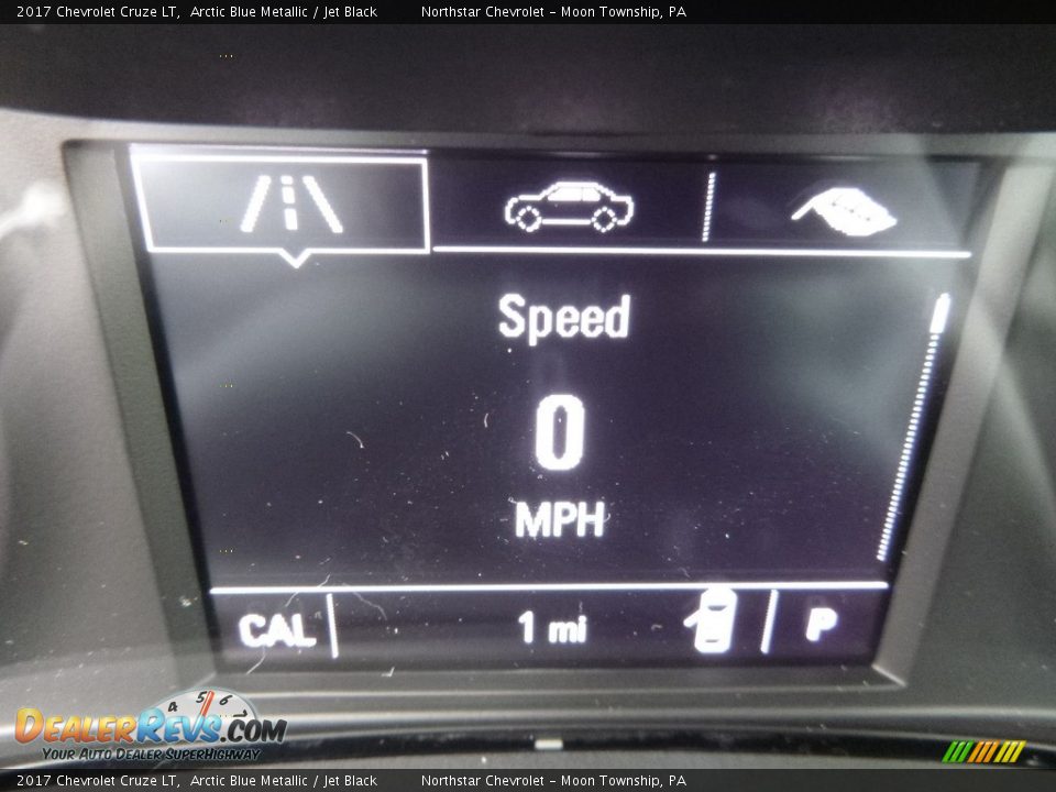 2017 Chevrolet Cruze LT Arctic Blue Metallic / Jet Black Photo #20