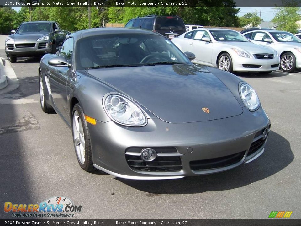 2008 Porsche Cayman S Meteor Grey Metallic / Black Photo #1
