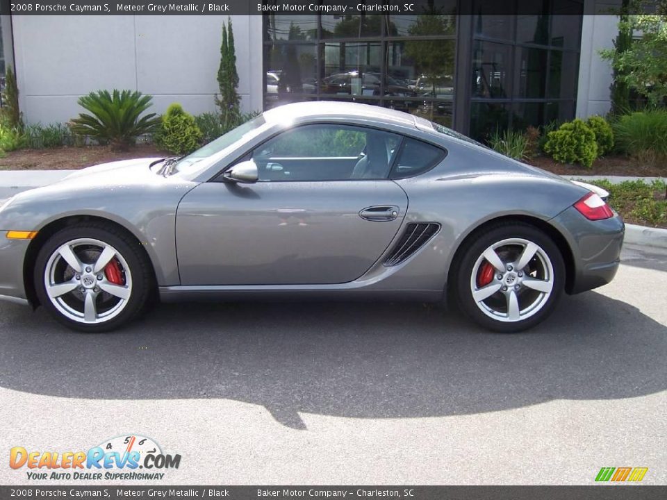 2008 Porsche Cayman S Meteor Grey Metallic / Black Photo #2