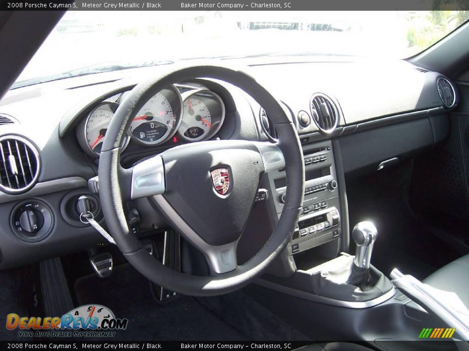 2008 Porsche Cayman S Meteor Grey Metallic / Black Photo #3