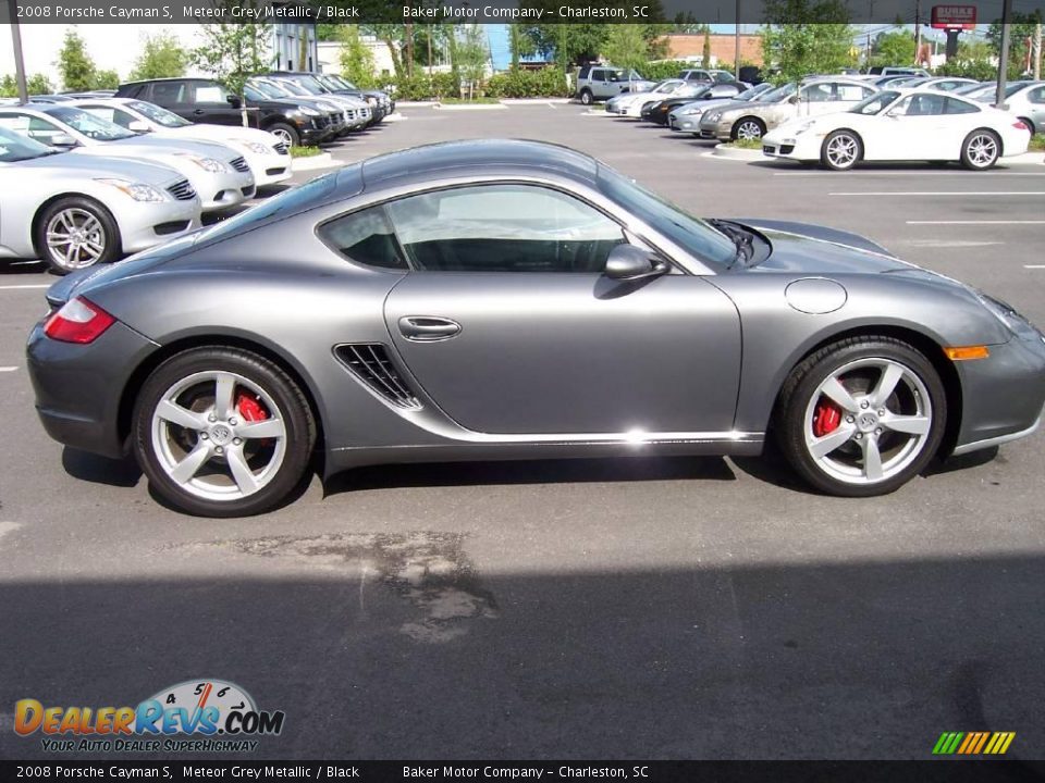 2008 Porsche Cayman S Meteor Grey Metallic / Black Photo #8