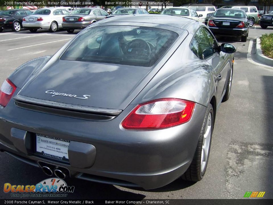 2008 Porsche Cayman S Meteor Grey Metallic / Black Photo #9