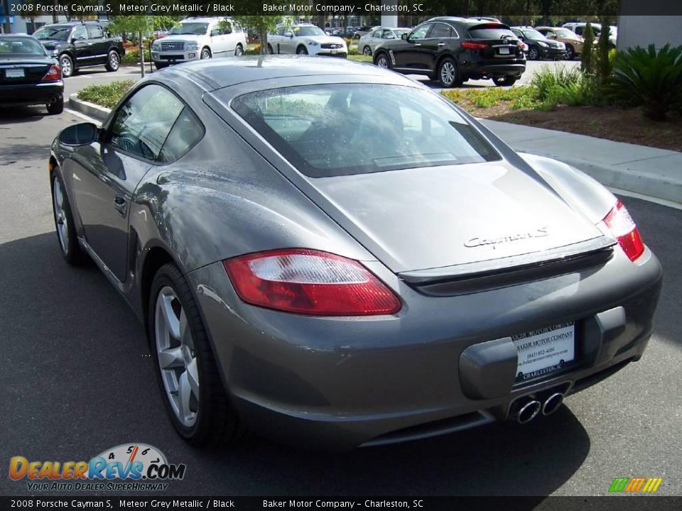 2008 Porsche Cayman S Meteor Grey Metallic / Black Photo #11