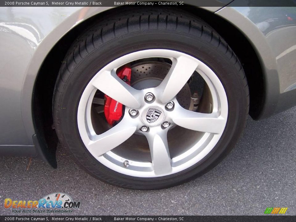 2008 Porsche Cayman S Meteor Grey Metallic / Black Photo #12