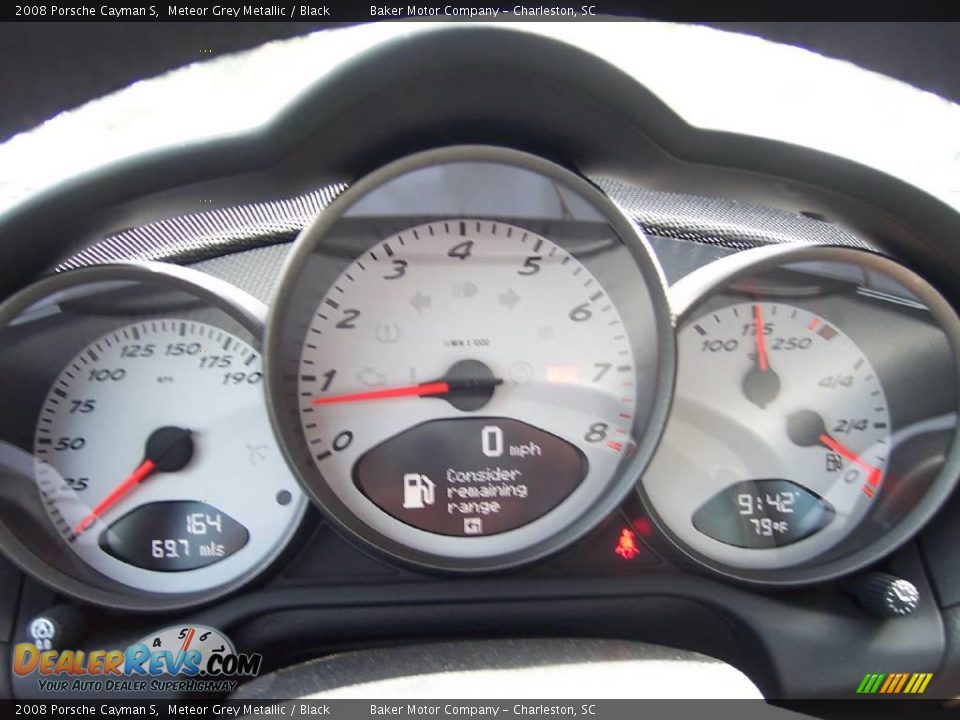 2008 Porsche Cayman S Meteor Grey Metallic / Black Photo #17