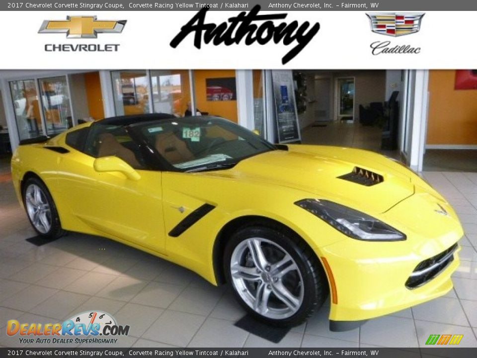 2017 Chevrolet Corvette Stingray Coupe Corvette Racing Yellow Tintcoat / Kalahari Photo #1