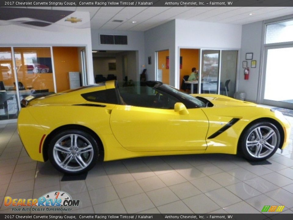 2017 Chevrolet Corvette Stingray Coupe Corvette Racing Yellow Tintcoat / Kalahari Photo #4