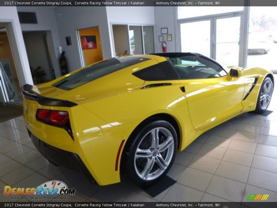 2017 Chevrolet Corvette Stingray Coupe Corvette Racing Yellow Tintcoat / Kalahari Photo #5