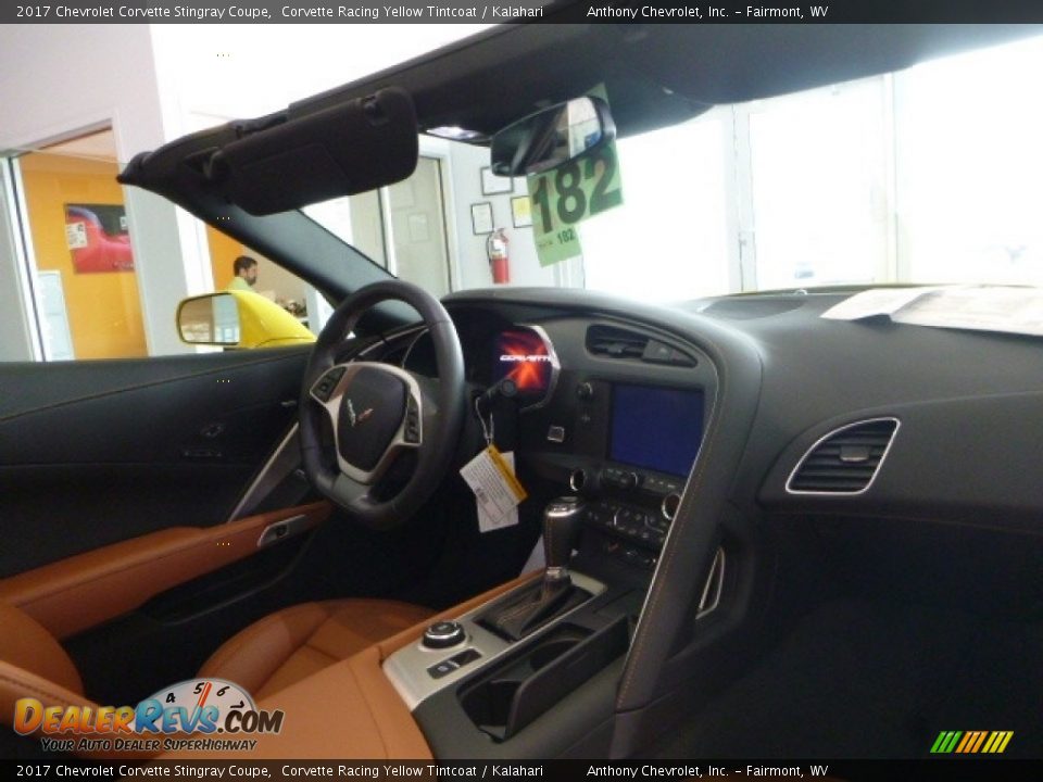 2017 Chevrolet Corvette Stingray Coupe Corvette Racing Yellow Tintcoat / Kalahari Photo #7