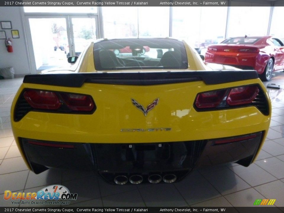2017 Chevrolet Corvette Stingray Coupe Corvette Racing Yellow Tintcoat / Kalahari Photo #8