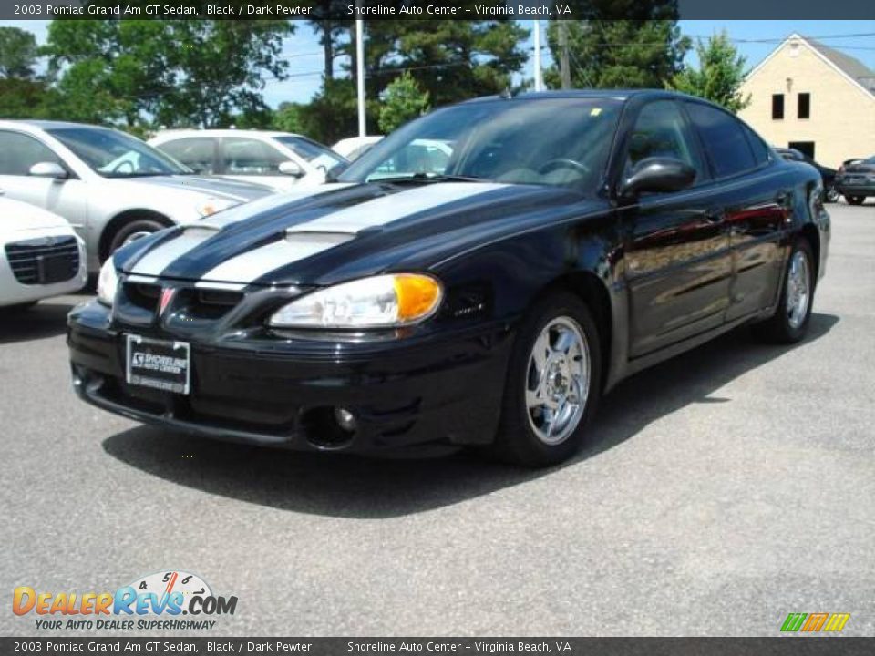 2003 Pontiac Grand Am GT Sedan Black / Dark Pewter Photo #1