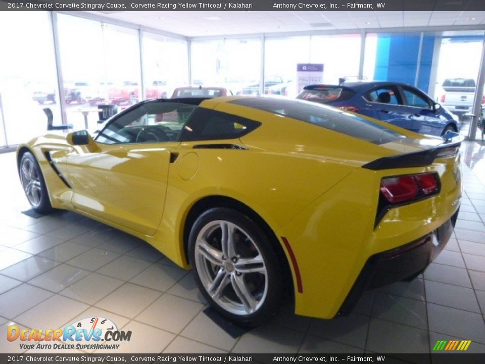 2017 Chevrolet Corvette Stingray Coupe Corvette Racing Yellow Tintcoat / Kalahari Photo #9