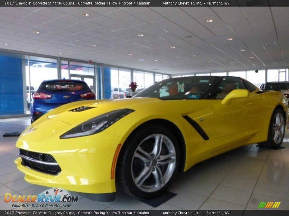 2017 Chevrolet Corvette Stingray Coupe Corvette Racing Yellow Tintcoat / Kalahari Photo #11