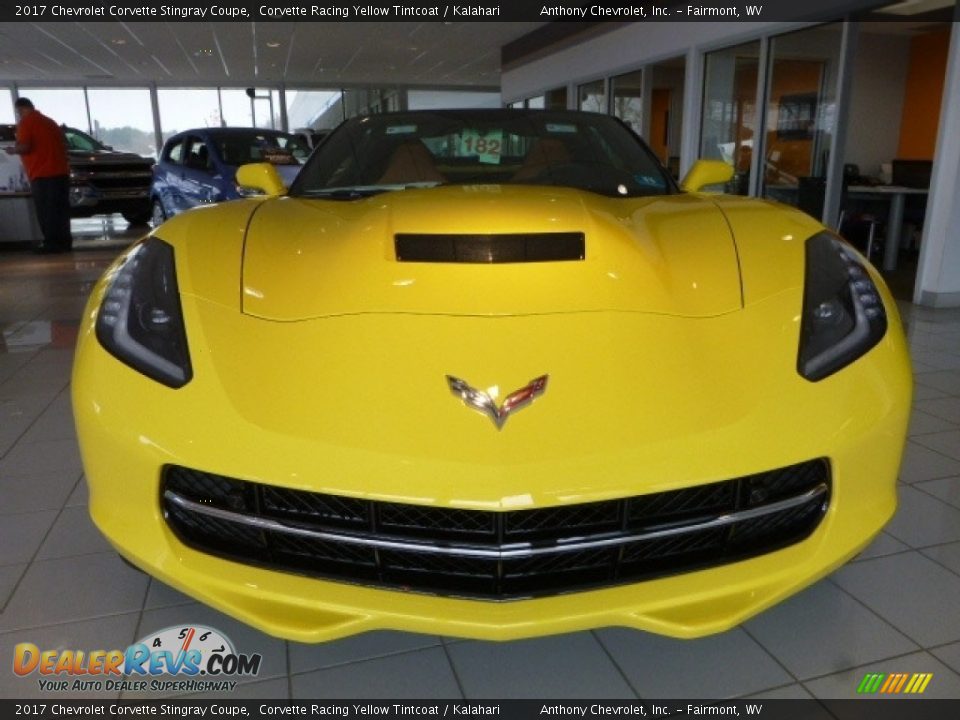 2017 Chevrolet Corvette Stingray Coupe Corvette Racing Yellow Tintcoat / Kalahari Photo #12
