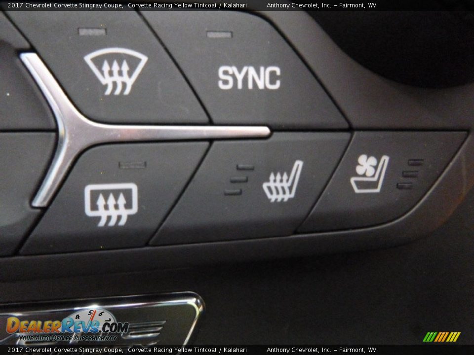 2017 Chevrolet Corvette Stingray Coupe Corvette Racing Yellow Tintcoat / Kalahari Photo #18