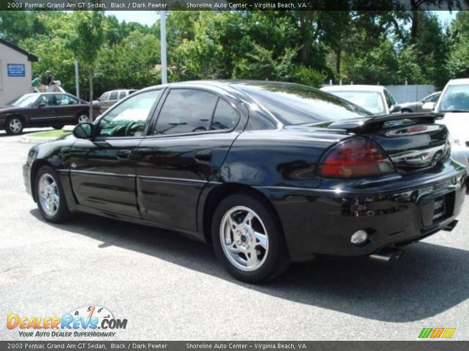 2003 Pontiac Grand Am GT Sedan Black / Dark Pewter Photo #3