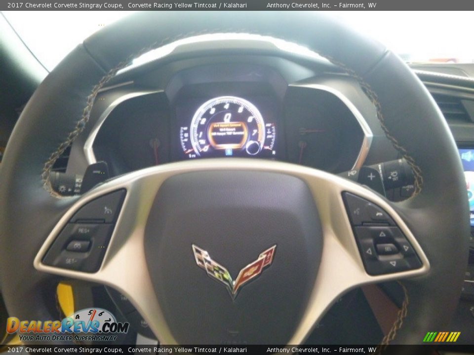 2017 Chevrolet Corvette Stingray Coupe Corvette Racing Yellow Tintcoat / Kalahari Photo #20
