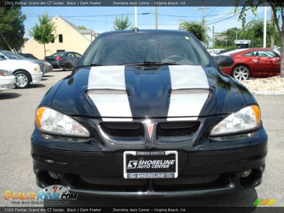 2003 Pontiac Grand Am GT Sedan Black / Dark Pewter Photo #6