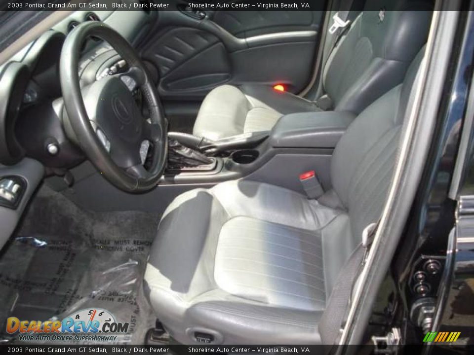 2003 Pontiac Grand Am GT Sedan Black / Dark Pewter Photo #7