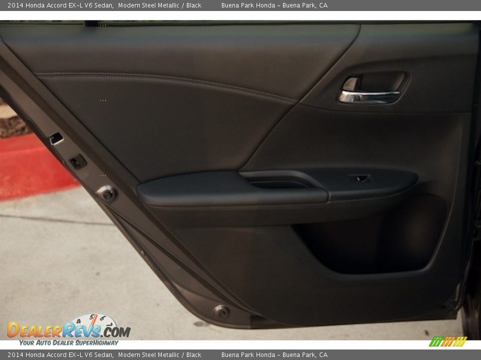 2014 Honda Accord EX-L V6 Sedan Modern Steel Metallic / Black Photo #25