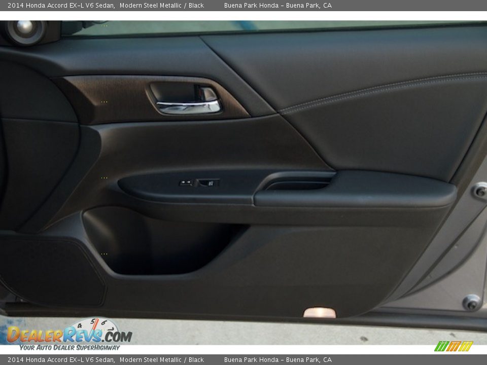 2014 Honda Accord EX-L V6 Sedan Modern Steel Metallic / Black Photo #27